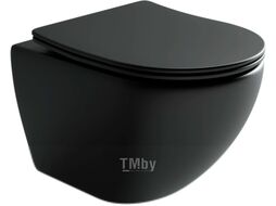 Унитаз подвесной Ceramica Nova Rimless CN4002MB (с крепежом и сидением)