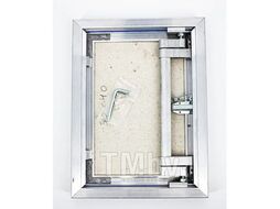 Люк ревизионный D Ceramo Optimum 600х600 скрыт.монтаж петля алюминий EVECS D6060 Ceramo Optimum