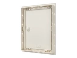 Люк ревизионный ЛР фланец 196х246 ручка 218х268 пластик Ivory EVECS Л2025Р Ivory