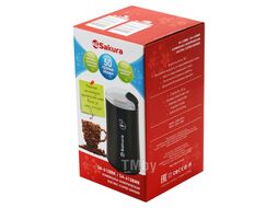 Кофемолка SAKURA [SA-6158BK] черная, 50 гр., 200Вт