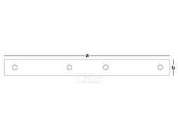 Пластина соединительная узкая 50x15/2 LW1 EKT CV501117