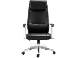 Кресло офисное BRABIX PREMIUM "Jazz EX-757", синхромеханизм, алюминий, экокожа, черное, 532489
