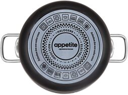 Кастрюля Appetite Botany Black 8SD185S