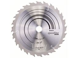 Диск пильный 190х20 24T SPEEDLINE WOOD BOSCH 2.608.640.799