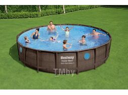 Каркасный бассейн Bestway Power Steel Swim Vista 56977 (549x122, с фильтр-насосом и лестницей)