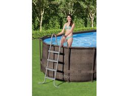 Каркасный бассейн Bestway Power Steel Swim Vista 56977 (549x122, с фильтр-насосом и лестницей)