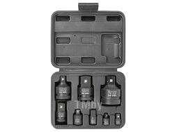 Набор адаптеров ударных, 8пр(1/4(F)x3/8"(M), 3/8(F)x1/4"(M), 3/8(F)x1/2"(M), 1/2(F)x3/8"(M), 1/2(F)x3/4"(M), 3/4(F)x1/2"(M), 3/4(F)x1"(M), 1(F)x3/4"(M) в кейсе Rock FORCE RF-4089MPB