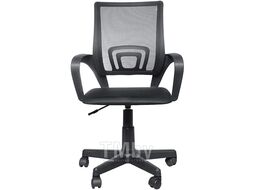 Кресло Kingstyle 695 LT Black / PMK 001.224 (пиастра, крестовина пластик) (ткань-сетка, ткань TW, черный / черный)