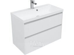 Тумба с умывальником Aquanet Гласс 90 / 242525