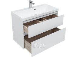 Тумба с умывальником Aquanet Гласс 90 / 242525