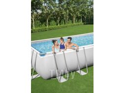 Каркасный бассейн Bestway Power Steel 5612B (640x274x132см, с фильтр-насосом, лестницей и тентом)