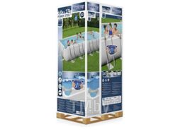 Каркасный бассейн Bestway Power Steel 5612B (640x274x132см, с фильтр-насосом, лестницей и тентом)