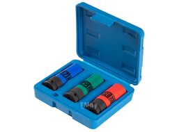 Набор ударных глубоких торцевых головок 1/2", шестигранные, 17, 19, 21 мм KING TONY 44905MP