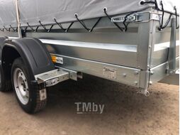 Прицеп для автомобиля Avtos А25М1В (2500x1300x300, R13, ресс. 3302 ГАЗ-1лист, тент 400мм)