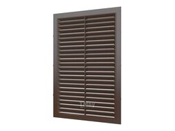 Решетка вентиляционная С сетка 170х240 пластик Brown ERA 1724С кор