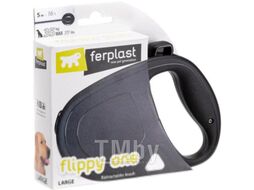 Поводок-рулетка Ferplast Flippy One L / 75094017 (шнур, черный)