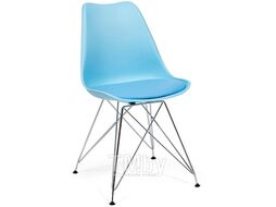 Стул TULIP IRON CHAIR (mod. EC-123) пластик, железо, 68х63х52, голубой