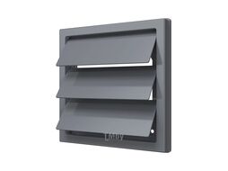 Выход стенной КФ фланец D125 жалюзи 150x150 ASA Gray ERA STREETLINE 1515К12,5Ф сер