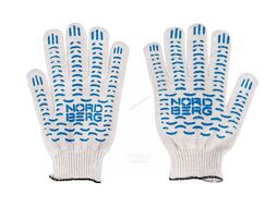 Перчатки хб NORDBERG 6 нитей 10 класс 150ТЕКС (белые) 1 пара. NCG610150_1