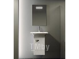 Тумба с умывальником Smile Торус 50 см раковина Olinda 50 см, белая Z0000010487+031600-u-01