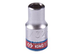 Головка торцевая стандартная шестигранная 1/4", 7/32", дюймовая KING TONY 233507S