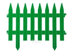 Забор декоративный "GOTIKA" №3 артикул 50112, 7 шт длина 3,10 м зеленый GardenPlast 4814132000373