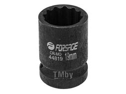 Головка ударная 19мм 12гр. 1/2" Forsage F-44819
