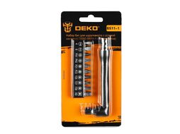 Набор бит с угловой насадкой BS11-1 SET 11 Deko 065-0589