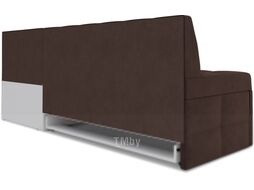 Уголок кухонный мягкий Mebel-Ars Атлантис правый 190x84x120 (велюр молочный шоколад НВ-178 13)