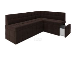 Уголок кухонный мягкий Mebel-Ars Атлантис правый 190x84x120 (велюр молочный шоколад НВ-178 13)