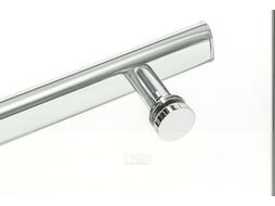Стеклянная шторка для ванны Saniteco SN-21-140 (140x120, прозрачное стекло)