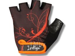 Перчатки для пауэрлифтинга Indigo SB-16-1743 (M, черный/оранжевый)