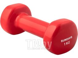 Гантель Sundays Fitness IR92005 (1кг, красный)