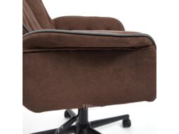 Кресло офисное Tetchair Madrid флок (коричневый)