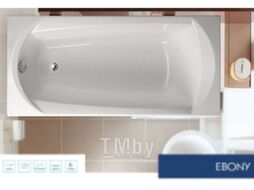 Ванна акриловая VagnerPlast Ebony 170x75 / VPBA170EBO2X-04 (с каркасом и экраном)