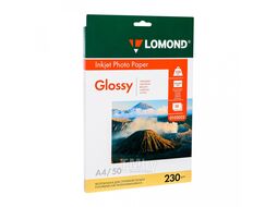 Фотобумага 130 г/м2 А4 односторонняя глянцевая 50 л. Lomond 0102017