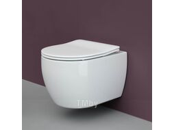 Унитаз подвесной с инсталляцией Ceramica Nova Rimless CN3001 + 040000 + S1 040041