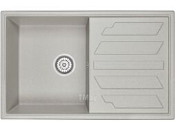 Мойка кухонная со смесителем Granula GR-8002 + смеситель GR-3509L (базальт)