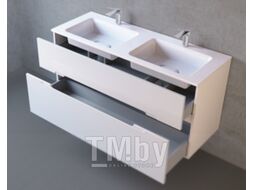 Тумба с умывальником Jorno Modul 120 Mоl.01.122/P/W + Mol.08.120/W