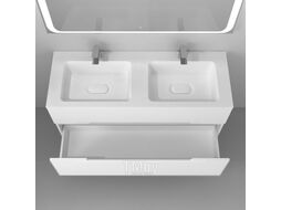 Тумба с умывальником Jorno Modul 120 Mоl.01.122/P/W + Mol.08.120/W