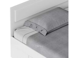 Двуспальная кровать Mio Tesoro Абрау с ящиками 160x200 (белый текстурный)