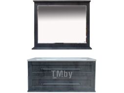 Тумба с умывальником Misty Марта 100 / П-Мрт-01100-2513П + Evva-100 D (подвесная)
