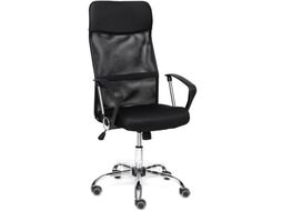 Кресло офисное Tetchair Practic кожзам/ткань (черный)