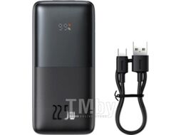 Внешний аккумулятор Baseus Bipow Pro Digital Display Fast Charge Power Bank 10000mAh 22.5W Black (Simple Series Charging Cable USB to Type-C 3A 0.3m Black) (PPBD040001)