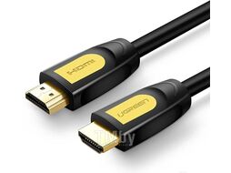 Кабель UGREEN HDMI Round Cable 1m HD101 (Yellow/Black) (10115)