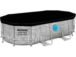 Каркасный бассейн Bestway Power Steel Swim Vista 56714 (427x250x100, с фильтр-насосом и лестницей)