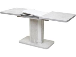 Обеденный стол M-City Stork 120 / DEDSTORKBBET120 (бетон белый/белый)