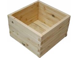 Грядка модульная КомфортПром Натуральная Большая H35x55x55см