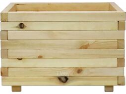 Грядка модульная КомфортПром Натуральная Большая H35x55x55см
