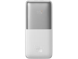 Внешний аккумулятор Baseus Bipow Pro Digital Display Fast Charge Power Bank 10000mAh 20W White (Simple Series Charging Cable USB to Type-C 3A 0.3m White) (PPBD040102)